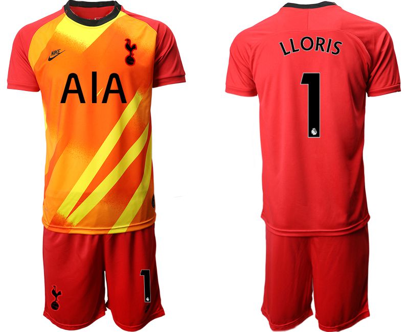 Men 2019-2020 club Tottenham Hotspur red goalkeeper #1 Soccer Jerseys